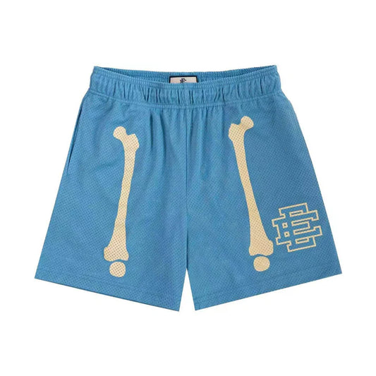 EE Shorts - Skeleton Bone Blue