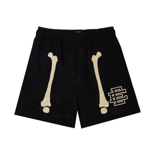 EE Shorts - Skeleton Bone Black