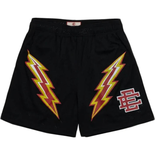 EE Shorts - Black Red Lightning